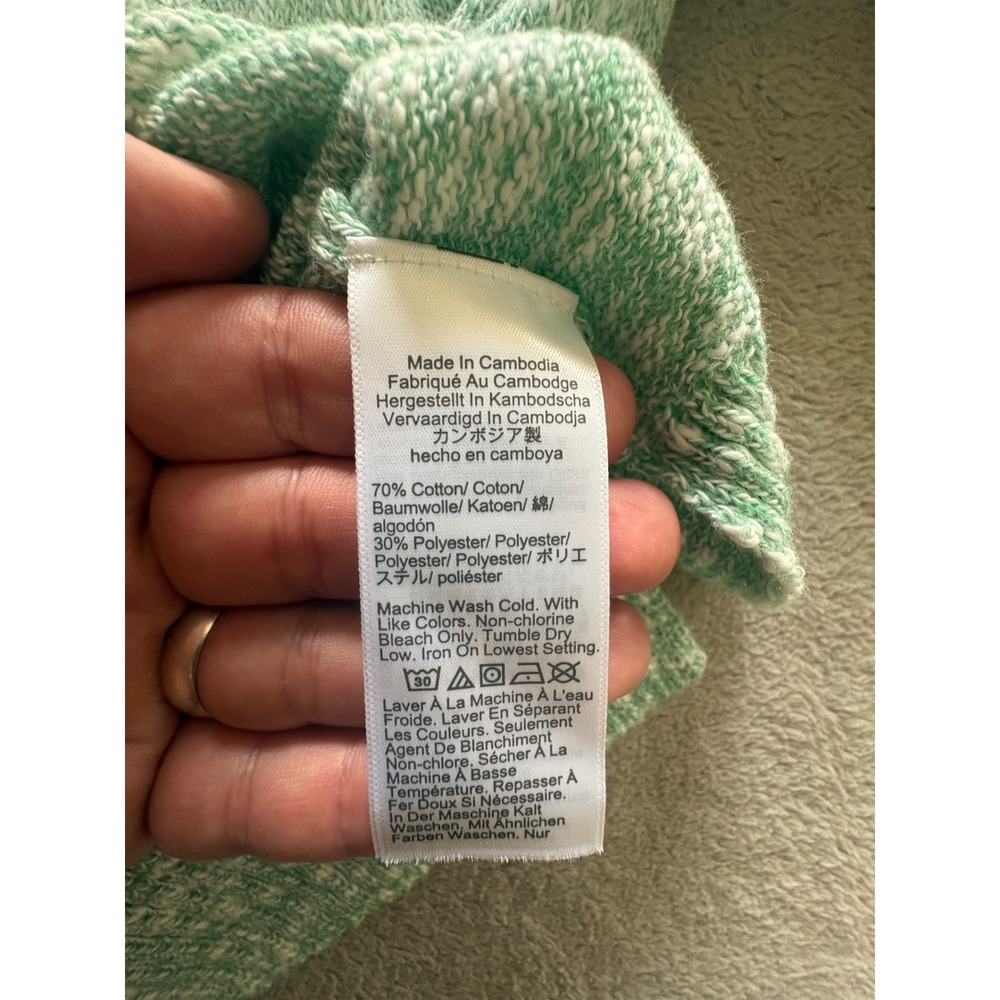 NWT J.Crew Womens Marled Crewneck Sweater Mint Green Size Medium - Picture 6 of 6